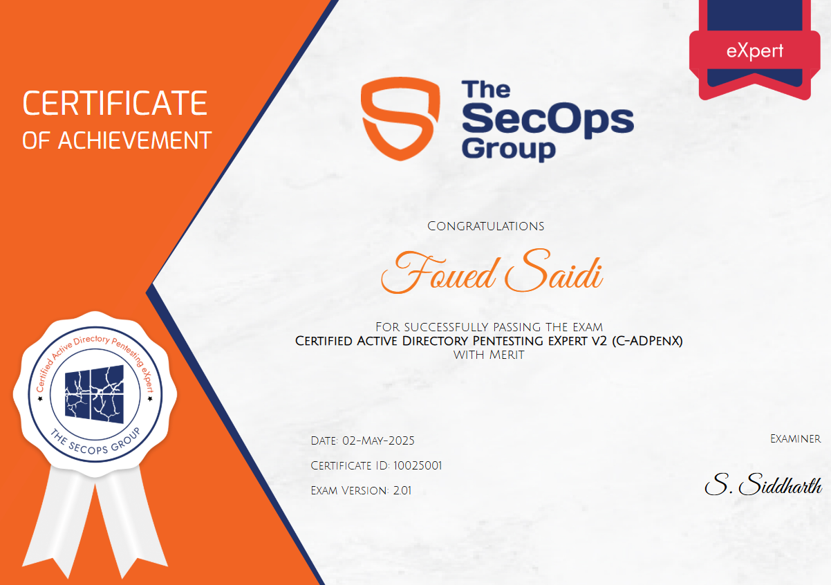 Certified Active Directory Pentesting Expert v2