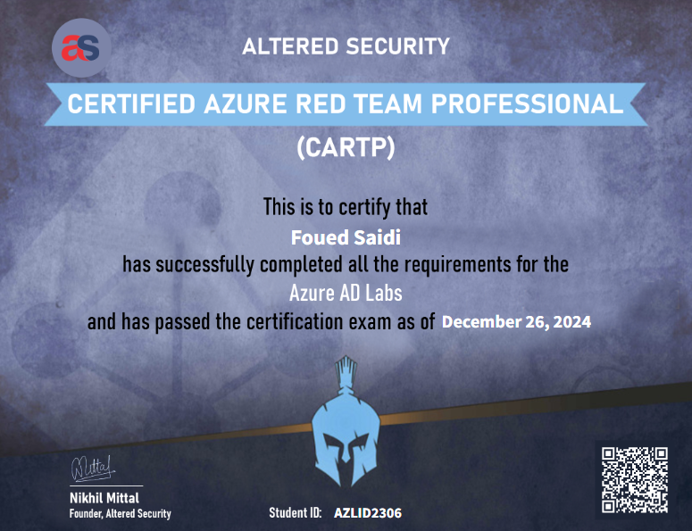 Certified Azure Red Team Professional