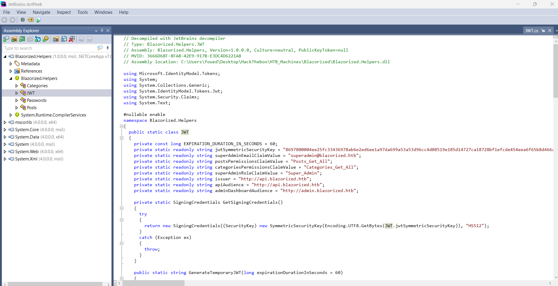 Helpers DLL Inspection 