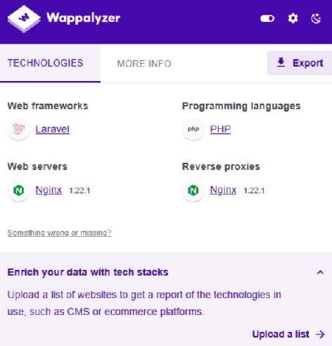 Wappalyzer