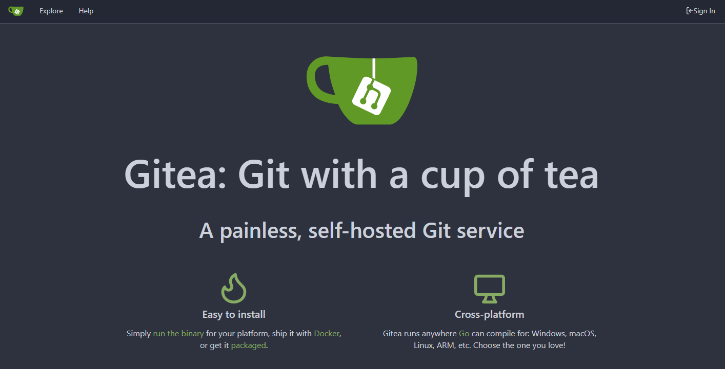 Gitea Web Application