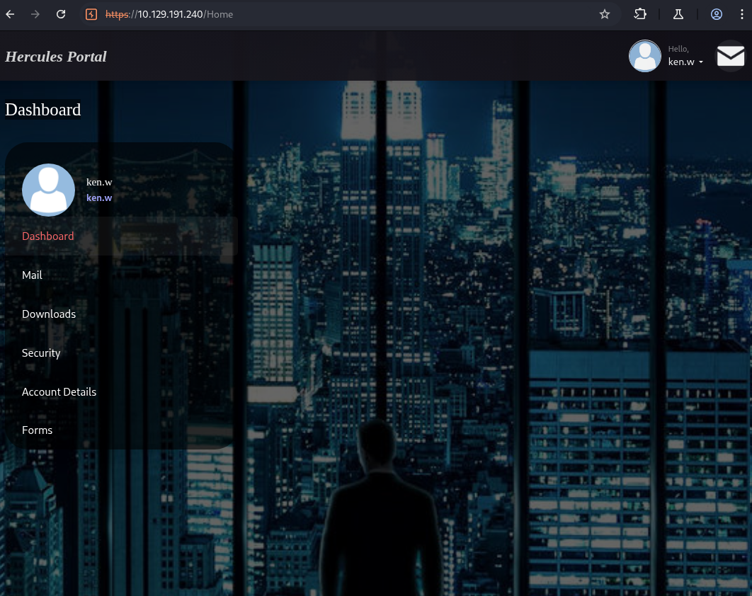 ken.w dashboard