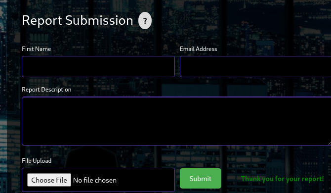report submitted