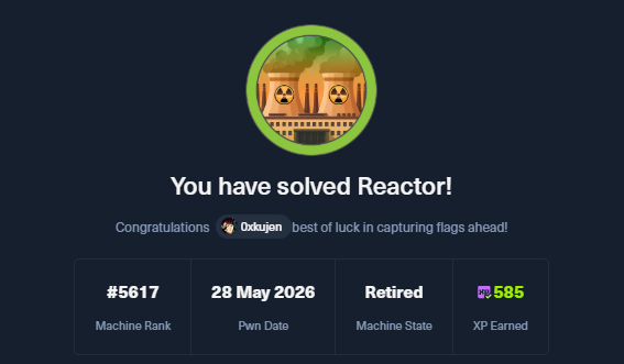 Reactor-info-card