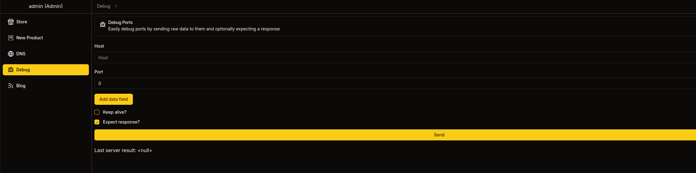 Admin logged in with passkey
