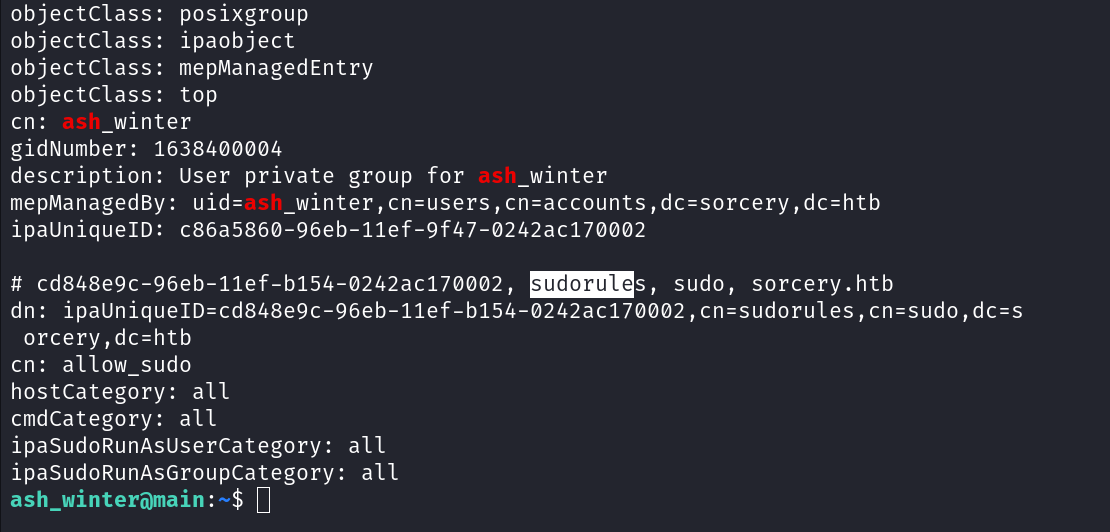 LDAP - allow_sudo rule