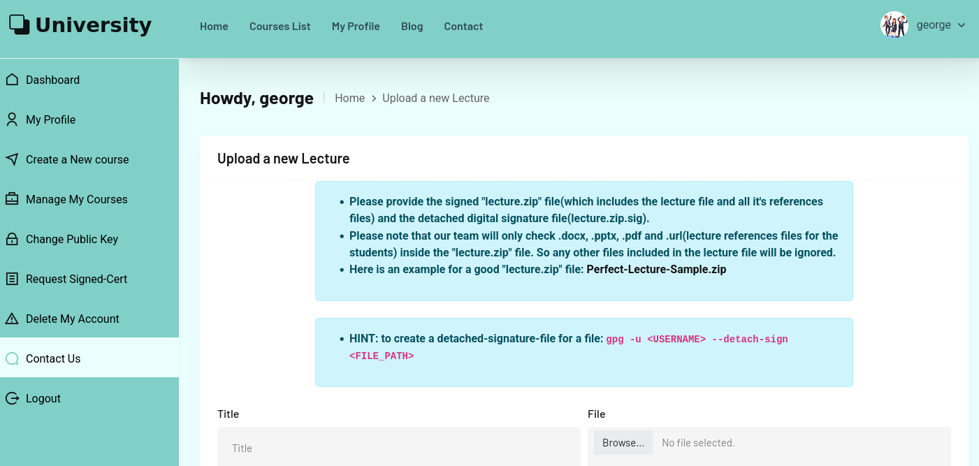 Add a lecture