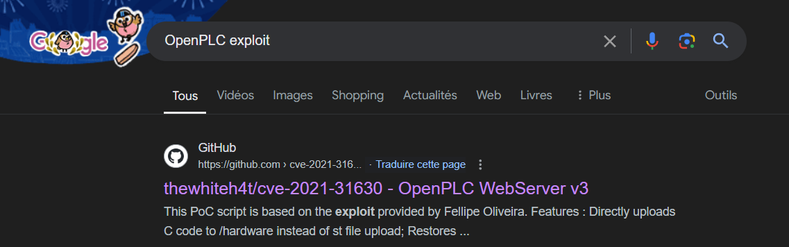 OpenPLC CVE